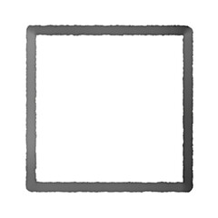 Black square frame element with line border png.	
