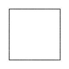 Black square frame element with line border png.	
