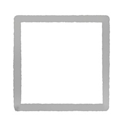 Black square frame element with line border png.	
