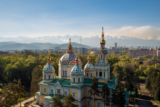Holy Ascension Cathedral in Almaty, Kazakhstan