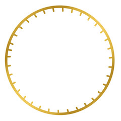 Gold circle frame.	
