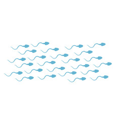 Moving sperm. Background moving sperm.