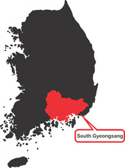 South Gyeongsang city pin map location 2023050316