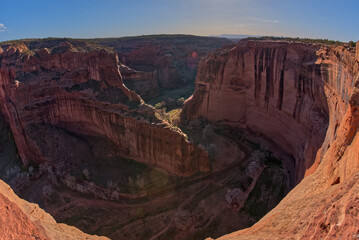 Canyon De Chelly AZ west view from Antelope House Overlook