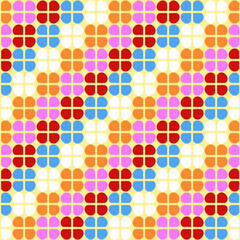 Seamless geometrical pattern on yellow