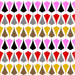 Seamless geometrical pattern on white