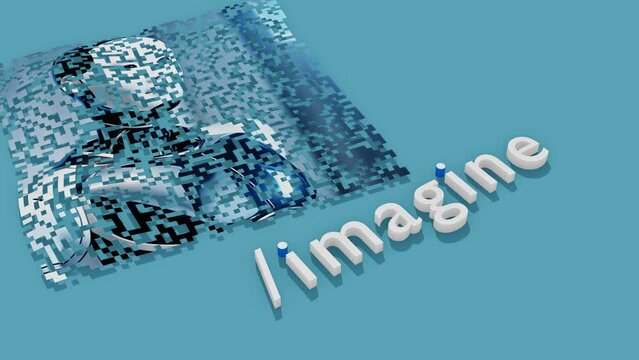 Mit Vorstellungskraft und k&uuml;nstlicher Intelligenz zum Kunstwerk. Text zu Kunst, Illustration, Bild, Poster