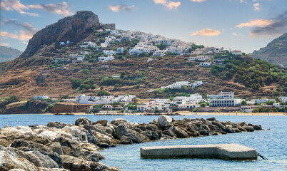 view of Skyros island in Sporades,North Aegean islands, Greece