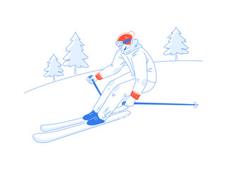 Sports and Athletics Illustration Set Snowboarding Climbing Boxing Horse Racing Hockey Volleyball Football Basketball Tennis Swimming Archery Skiing Exercise Outdoor Activity Healthy Lifestyle Hobby