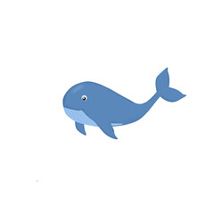 blue whale cartoon