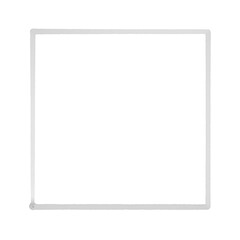 Obraz premium Black square frame element with line border png. 