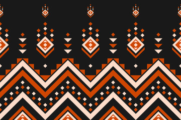 Geometric ethnic seamless pattern traditional. American, Mexican style. Aztec ornament print. Design for background, wallpaper, illustration, fabric, clothing, carpet, textile, batik, embroidery.