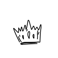 Crown Doodle Icon 