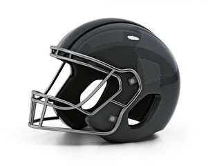 Football helmet isolated on white background. 3D illustration