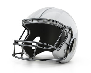 Fototapeta premium Football helmet isolated on white background. 3D illustration