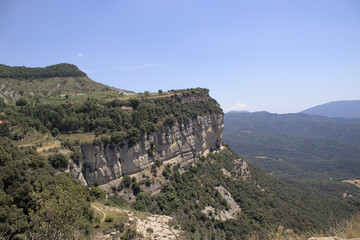 Paisaje natural de las montañas del pirineo español