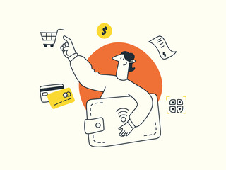 Fintech Startup Finance Technology Financial Company Mobile App Innovation Digital Payment Wallet E-Wallet Money Cash Investment Savings Debit Card House Loan Withdraw Banking Bank Fund Robo Advisor