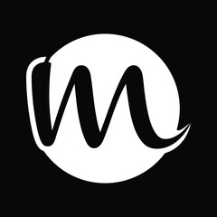 Unique modern creative elegant Letter M logo design. M initials vector monogram symbol.
