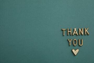 Words of gratitude, gratitude concept, text Thank you