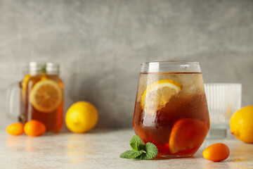 Ice tea - drink for refreshing in hot summer weather