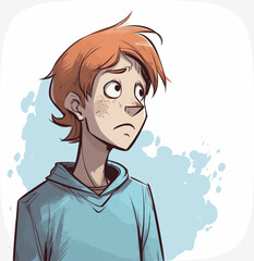 person thinking about something