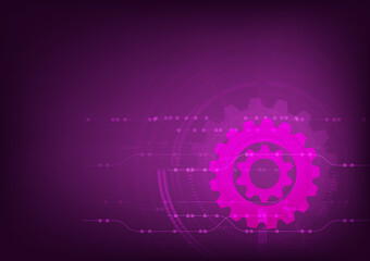 cog technology abstract background