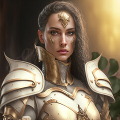 beauty white knight｜Generative AI