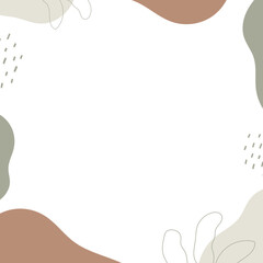 Abstract frame with freeform shape