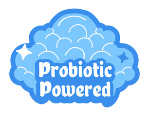 Probiotic powered cleaning, cleanup service vector