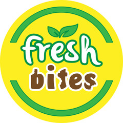 Naklejka premium Fresh Bites logo