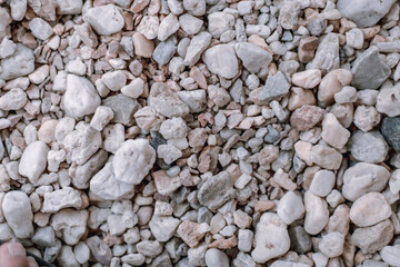beach small stone texture. gravel background.