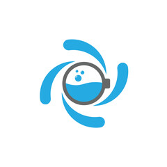 cleaning logo service laundry water business