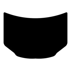 Car Hood black icon. Suitable for website, content design, poster, banner, or video editing needs