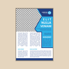 Obraz premium Vector Business Flyer Design Template A4 Size with Bleed