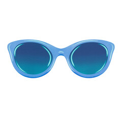 Blue Watercolor sunglasses.	