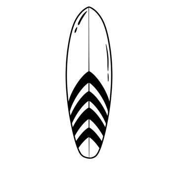 recommend clip art: Surfboad Black doodle.