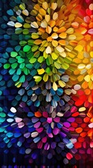 Abstract multicolour background made with generated ai