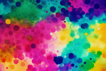 Fototapeta na wymiar Abstract colorful background. Watercolor paint. Digital art, Generative AI 