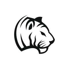 tiger head logo icon vector illustration
