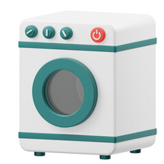 Washing Machine 3D Icon 