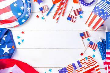 Obraz premium USA American Patriotic holidays background