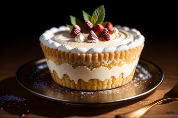 Illustration of delicious cheese cake