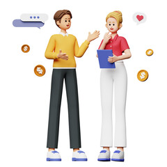 Refer to Friend 3D Character