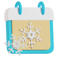 3D Winter Calendar