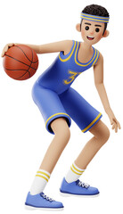 Basketball Player Doing Tricks 3D Character