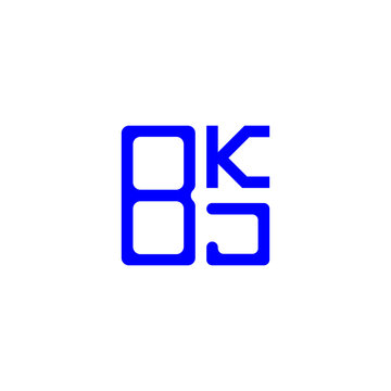 BKJ letter logo abstract creative design. BKJ unique design	