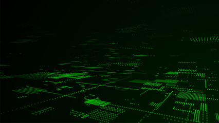 Future digital cyberspace. Sorting and analysis digital data. Vector technology matrix algorithm. Security storage data.