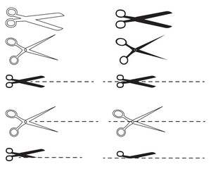 Scissor icon collection