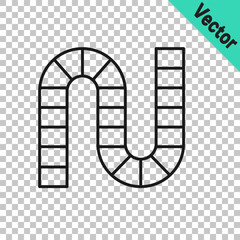 Black line Board game icon isolated on transparent background. Vector © Iryna