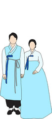 Korean Traditional Hanbok clothes.